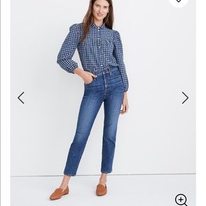 Madewell Stove Pipe Full Length Jeans